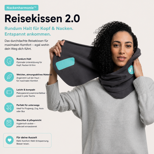 Nackenharmonie™ | Dein Reisekissen 2.0